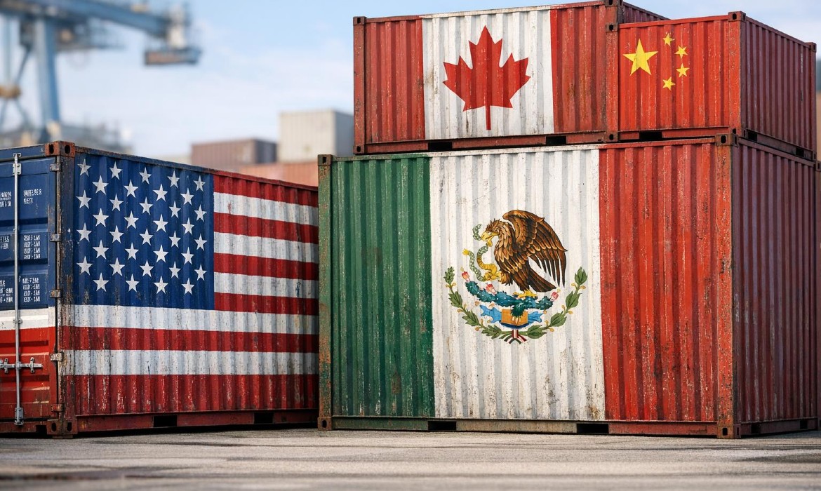 México avanza en intercambio comercial con EU durante enero; Canadá y China retroceden